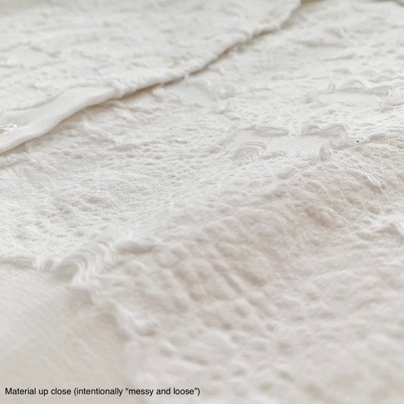 ARITZIA | WILFRED HEMISTICHE DRESS SHEER FLORAL DESIGN EMBROIDERY TUNIC BUTTONS - Picture 13 of 14